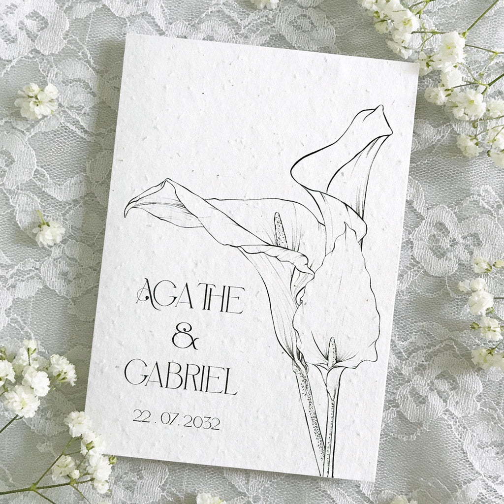 faire-part de mariage à planter 