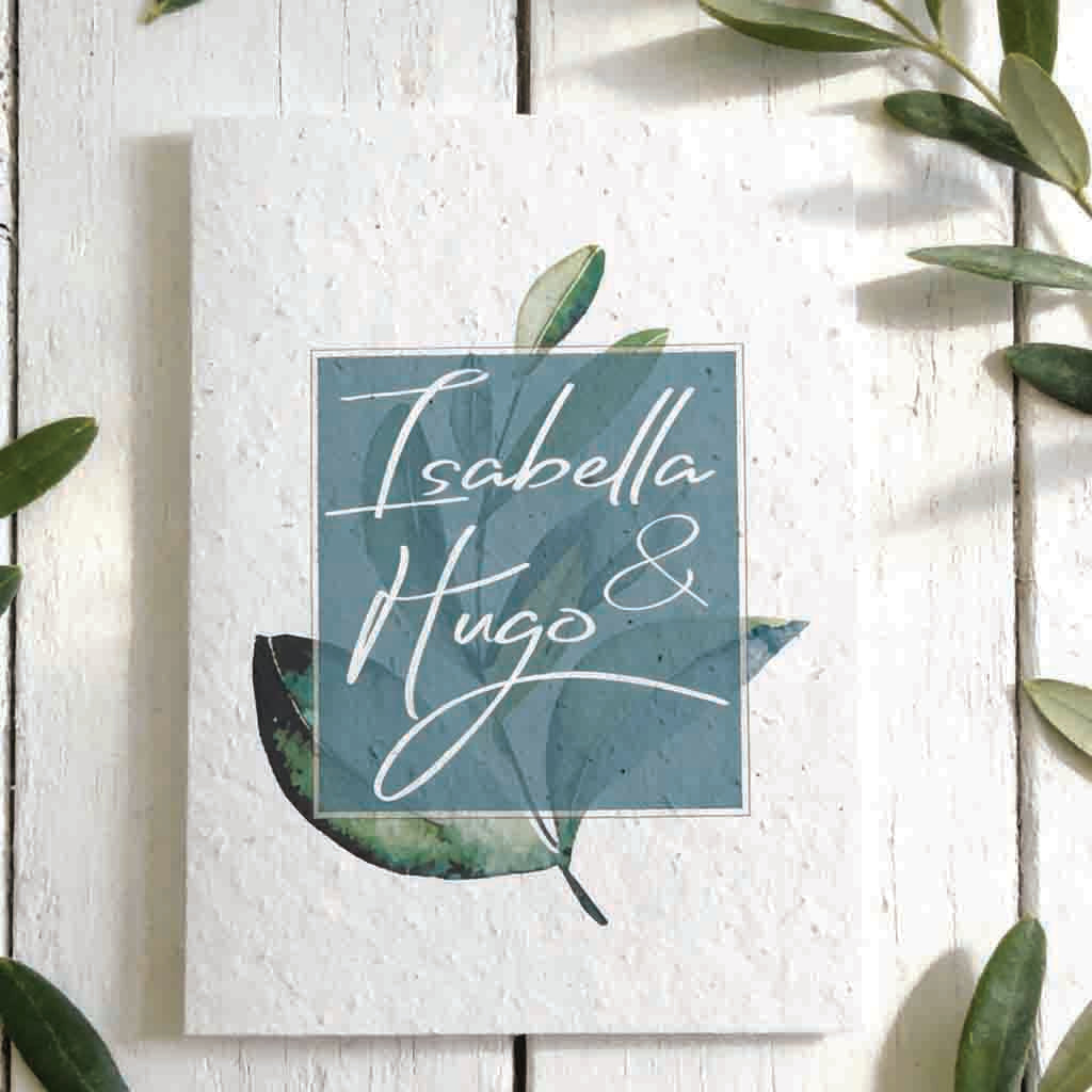 faire-part de mariage à planter