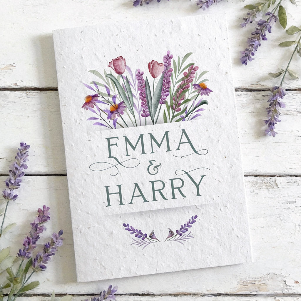 faire-part de mariage à planter 