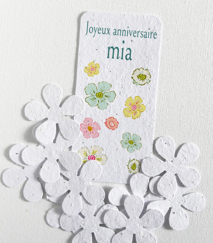 Carte écoresponsable à personnaliser