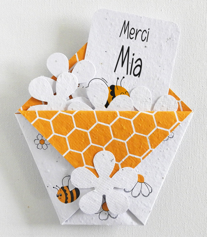 Carte ensemencée merci