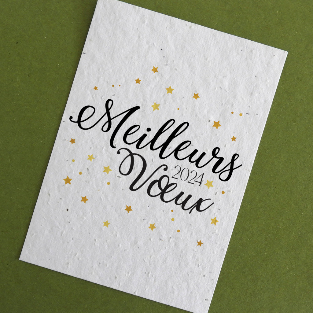 Cartes de vœux à planter entreprise