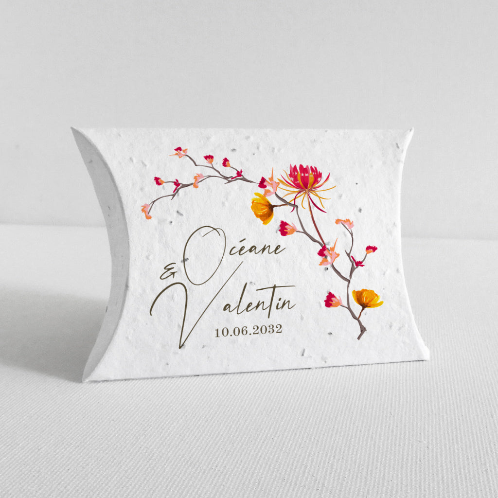 boîte à planter cadeau invité mariage