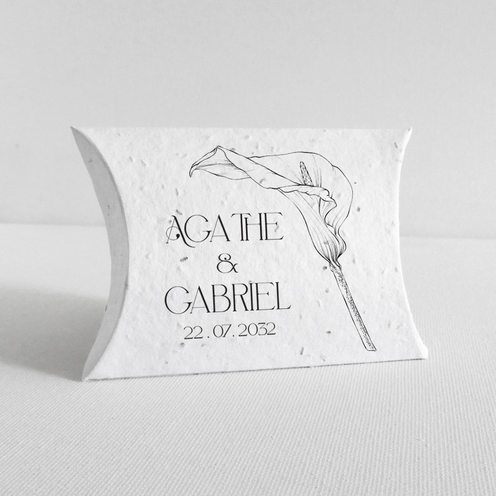 boîte dragée mariage écoresponsable