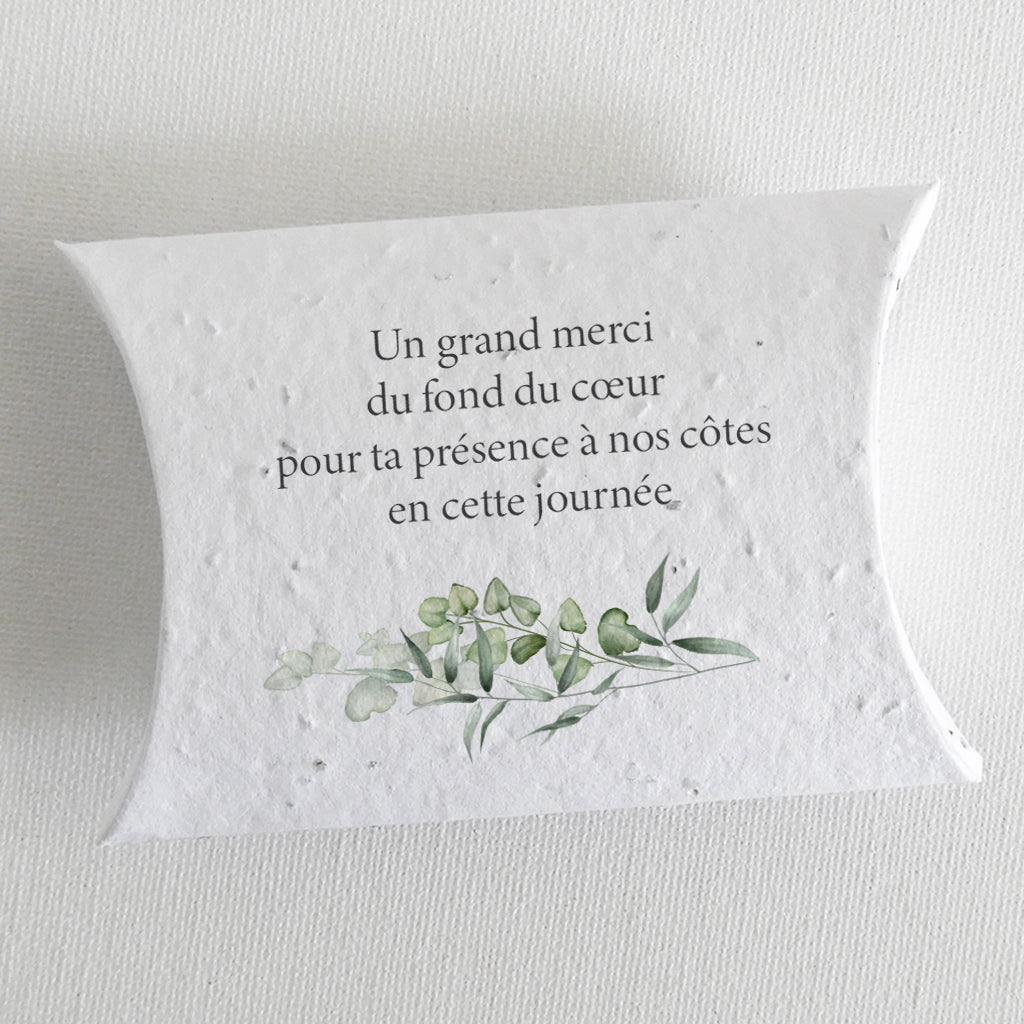 Boîte dragée papier ensemencé