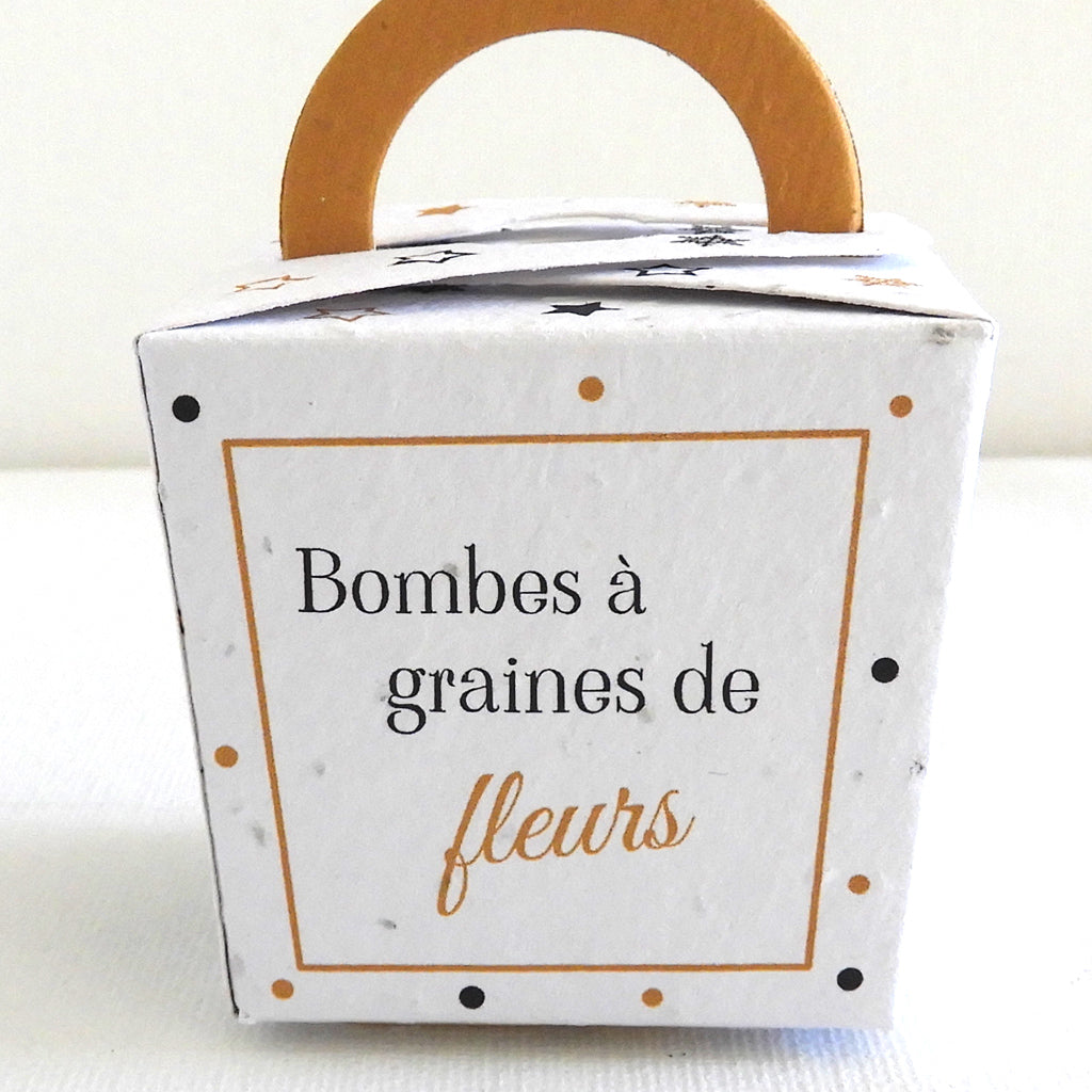 bombes à graines de fleurs papier ensemencé