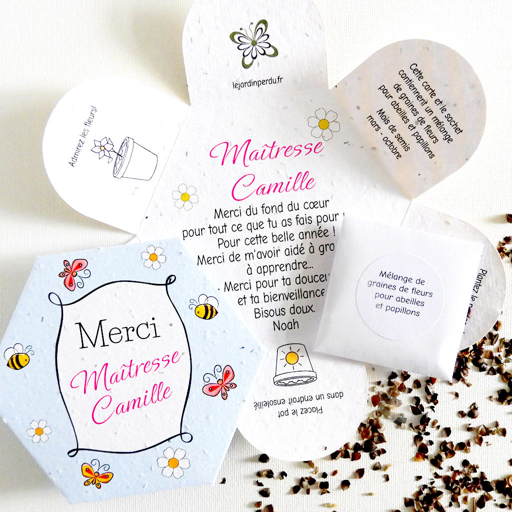 cadeau à semer merci maîtresse, nounou