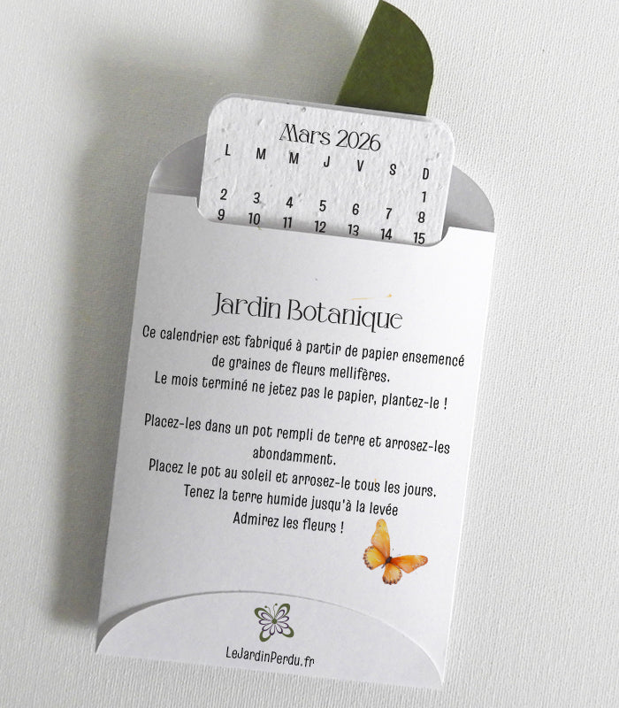 Calendrier à Planter Bonne Fête Mamie 2026 – 2027 - Jardin Botanique