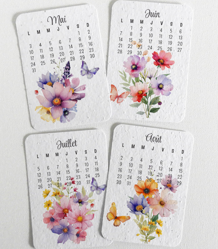 calendrier 2027 papier ensemencé