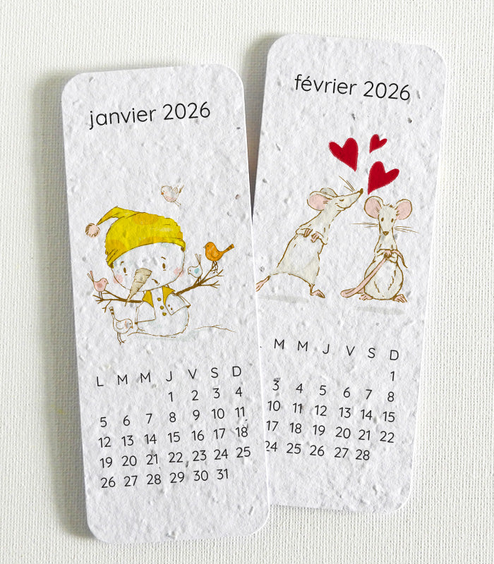 calendrier scolaire écoresponsable cadeau merci maîtresse
