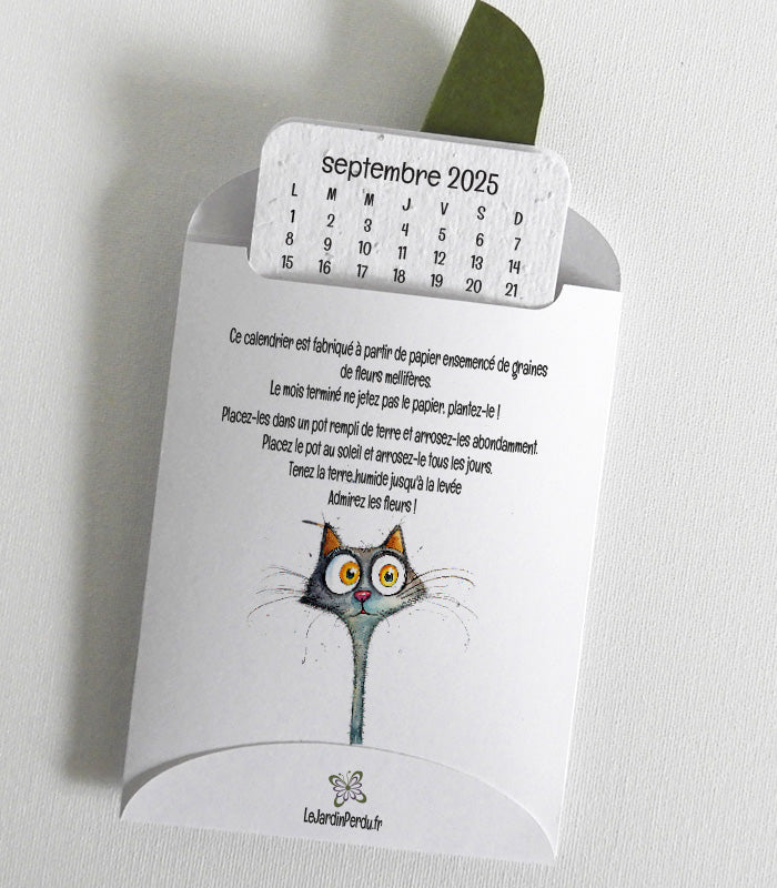 calendrier à planter cadeau maîtresse