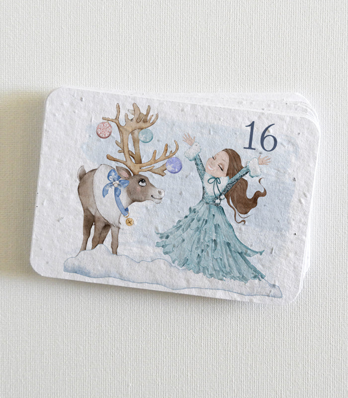 calendrier d'avent écoresponsable papier ensemencé
