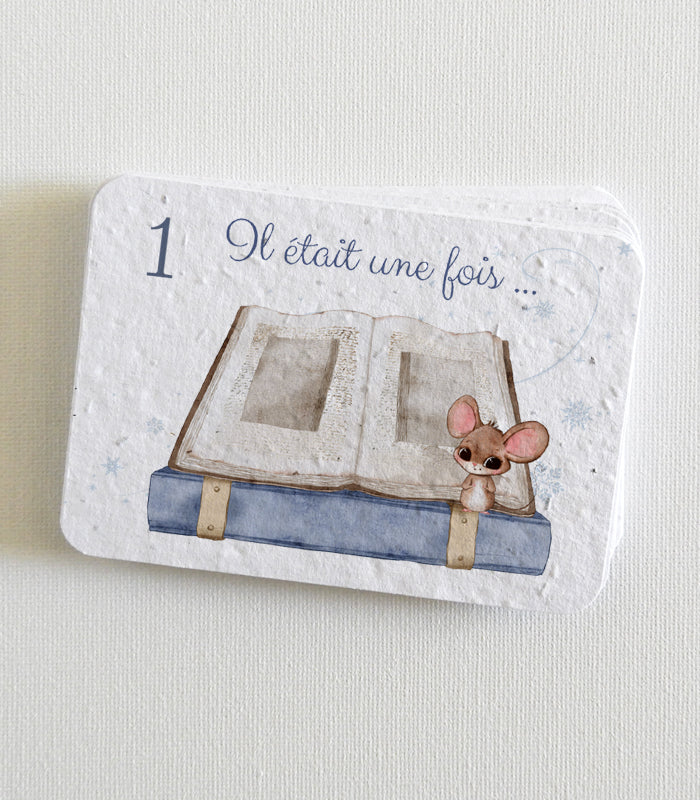 calendrier d'avent papier ensemencé