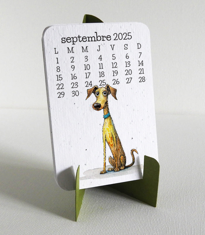 calendrier scolaire à planter papier ensemencé 