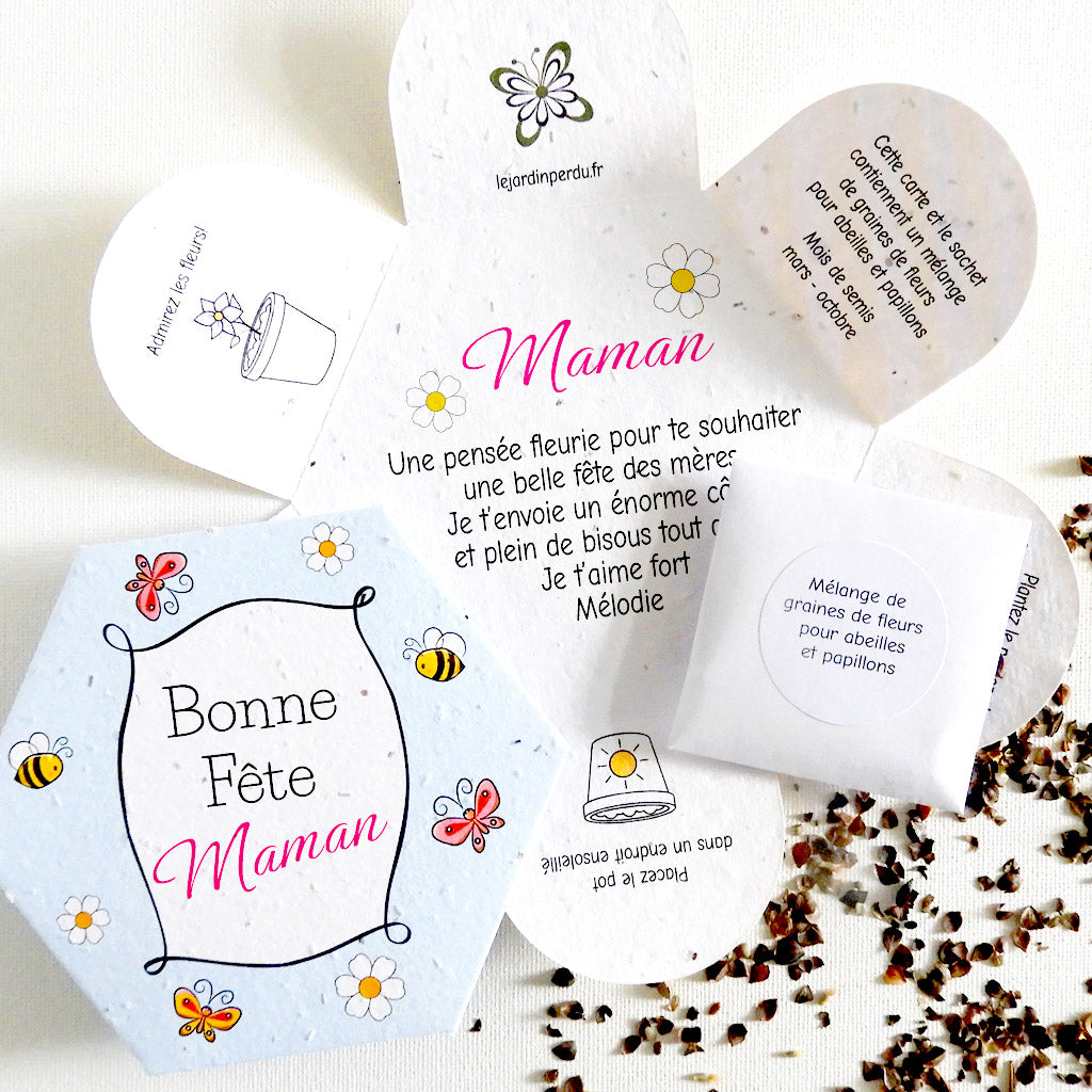 carte à planter bonne fête maman