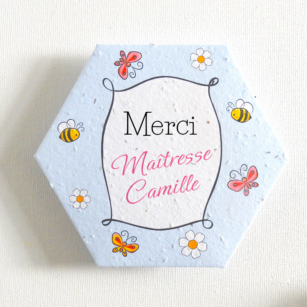 carte à planter merci maîtresse, nounou