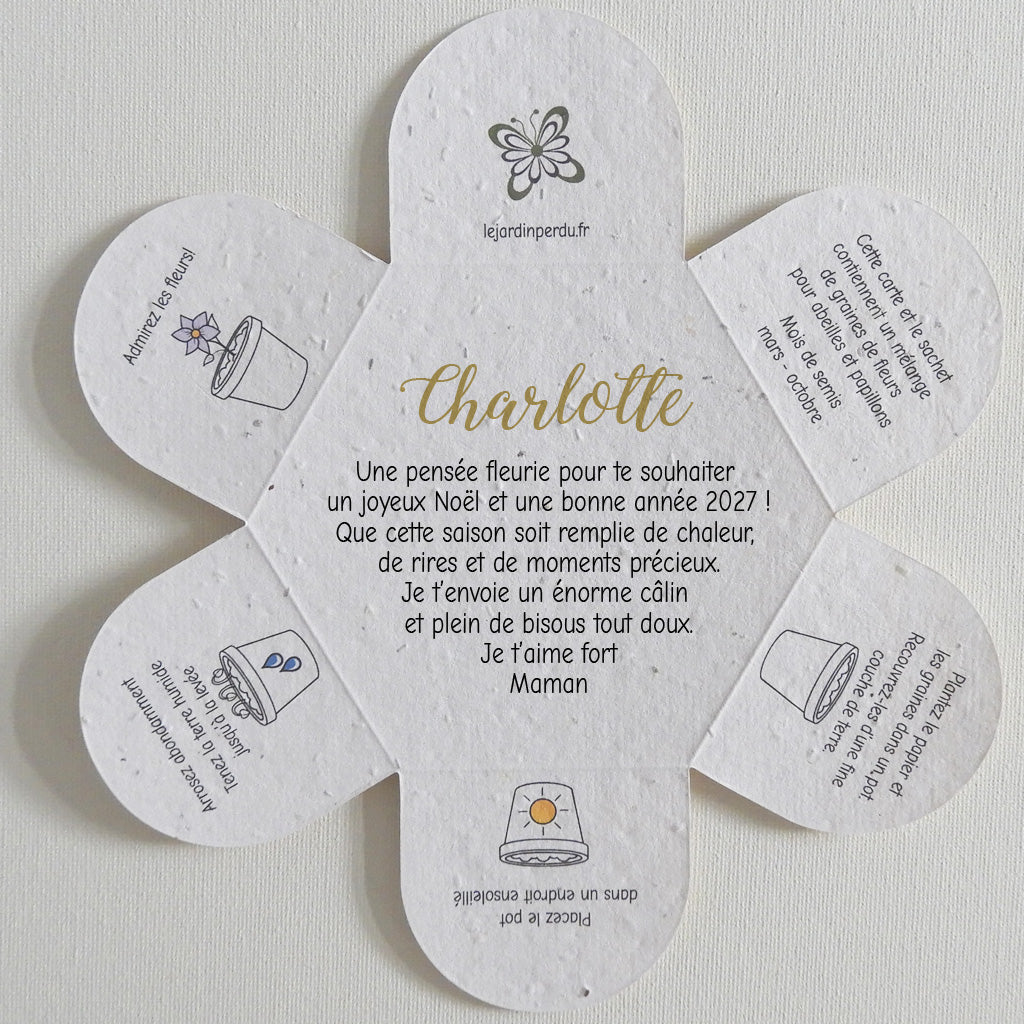 carte à planter Noël