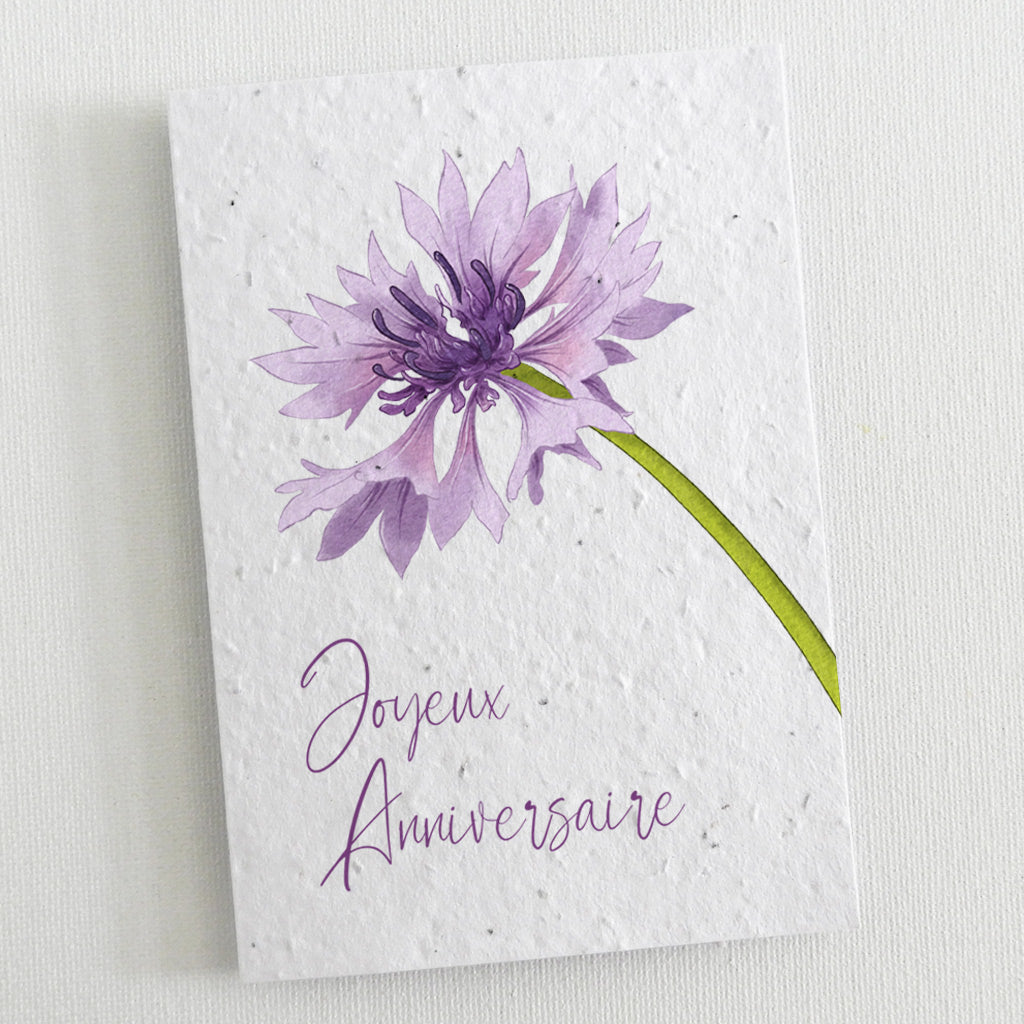 carte d'anniversaire écoresponsable