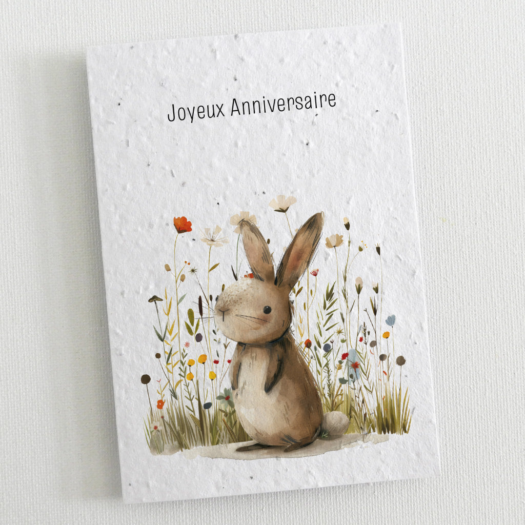 carte d'anniversaire écoresponsable