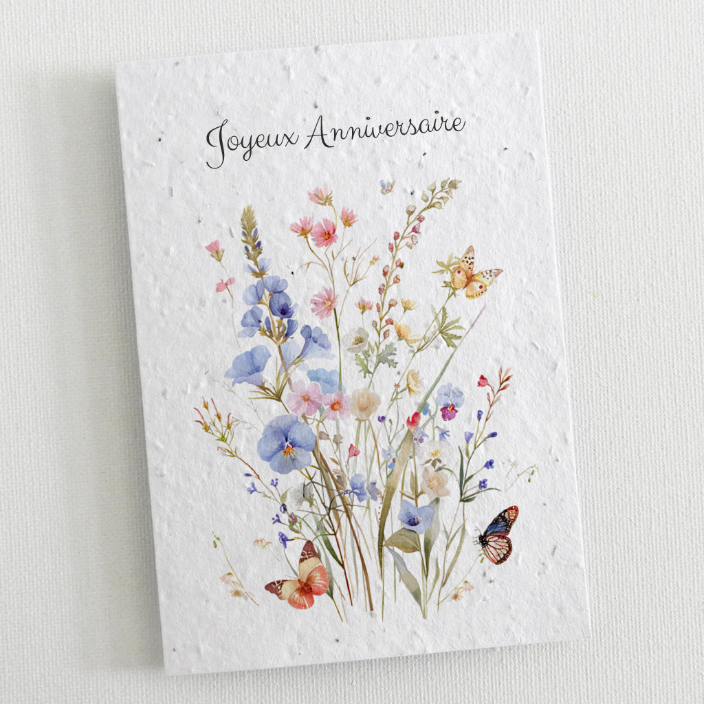 carte d'anniversaire écoresponsable