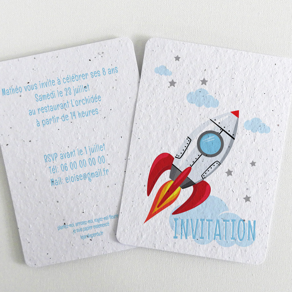 carte d'invitation écoresponsable
