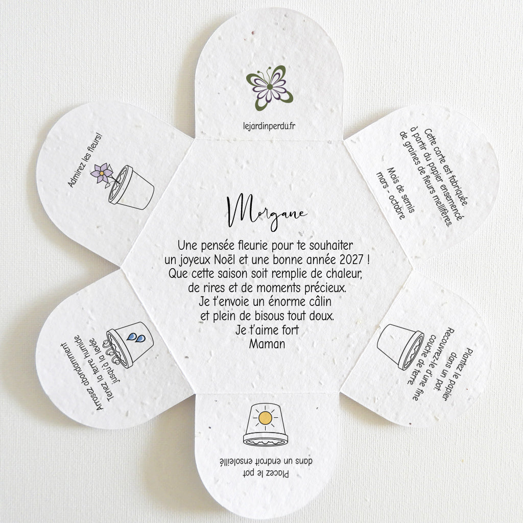 carte de Noël à planter
