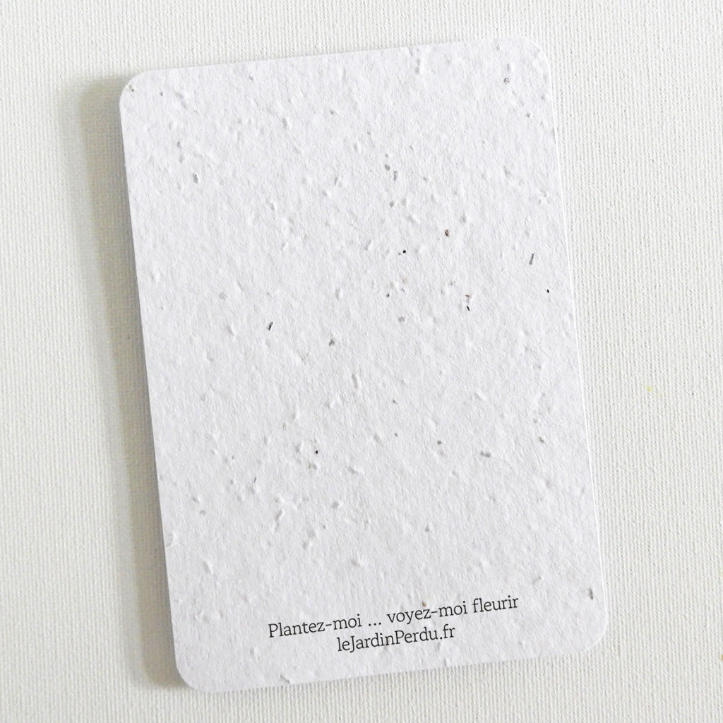 Carte de remerciements à planter conseils de plantation