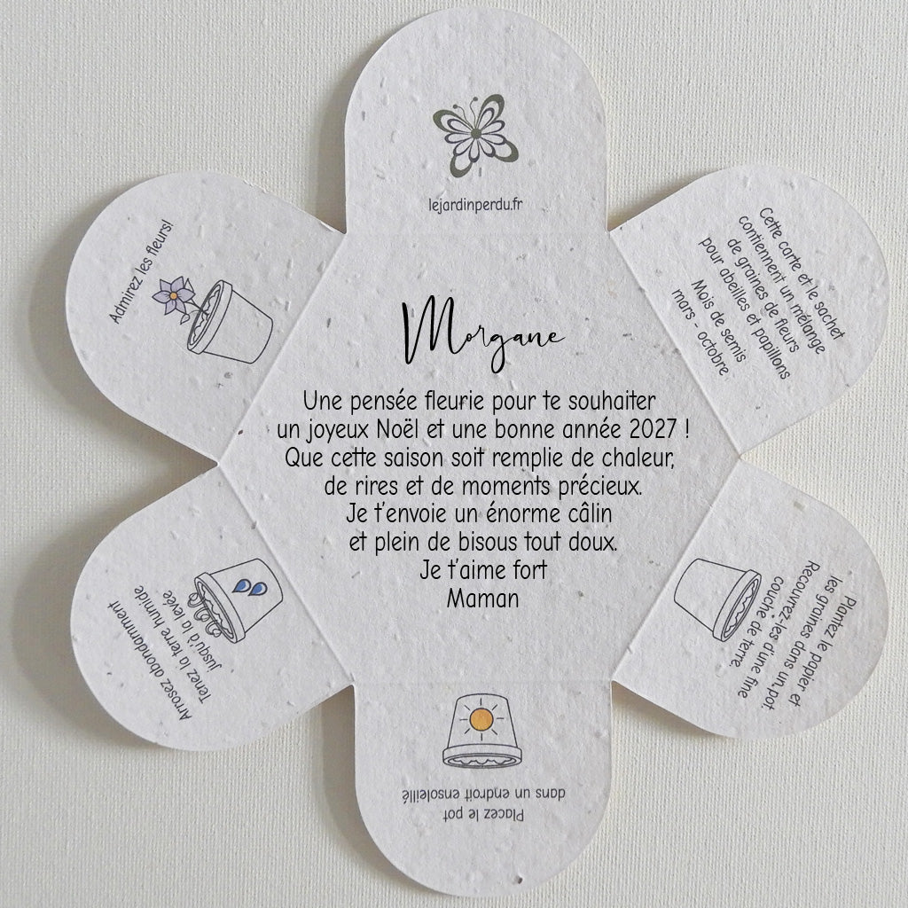 carte Noël à planter 