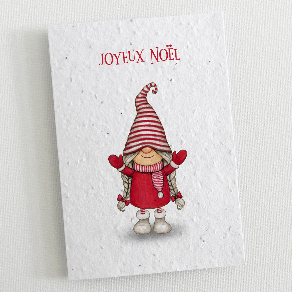 carte de noël écoresponsable papier ensemencé