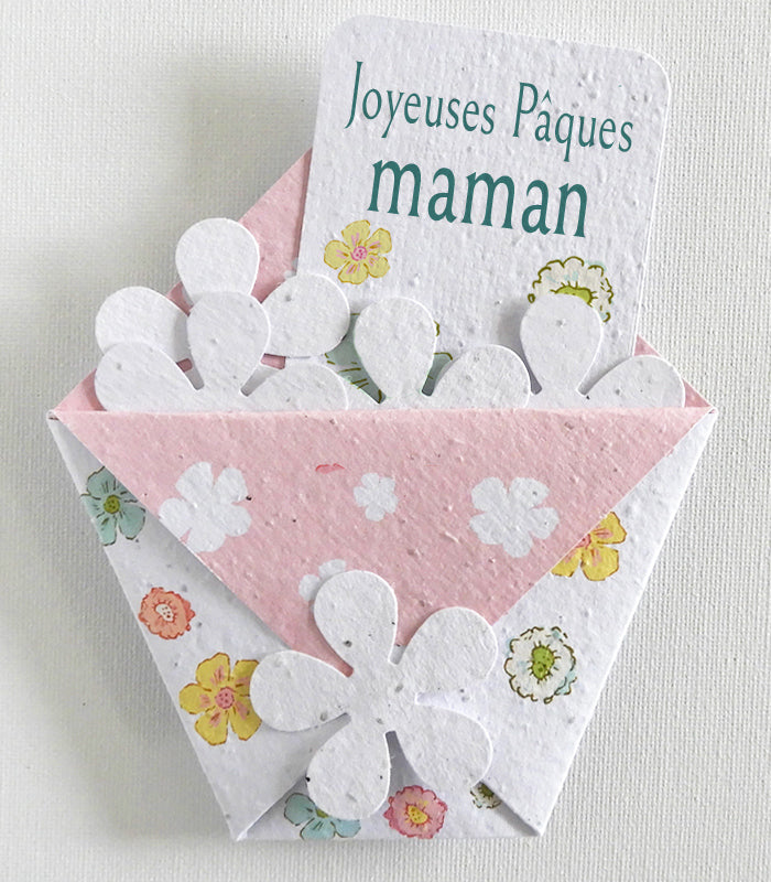 Pochette de Fleurs Ensemencées à Personnaliser - Fleurs de Printemps