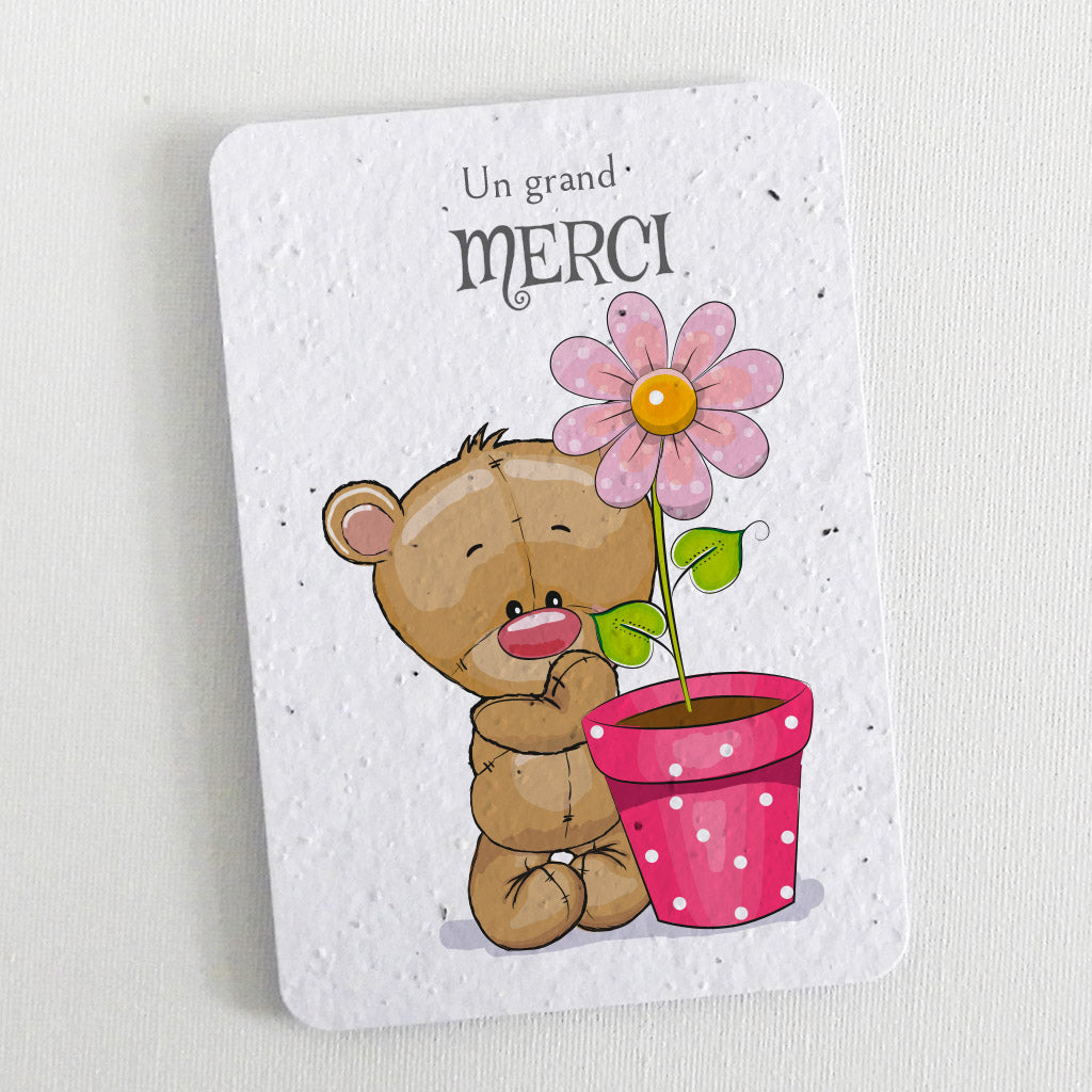 carte merci papier ensemencé