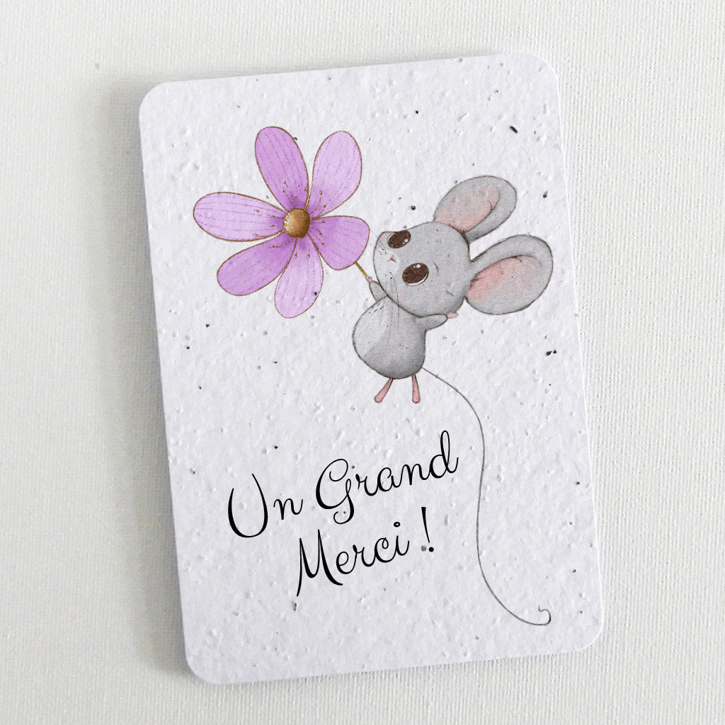 carte merci papier ensemencé