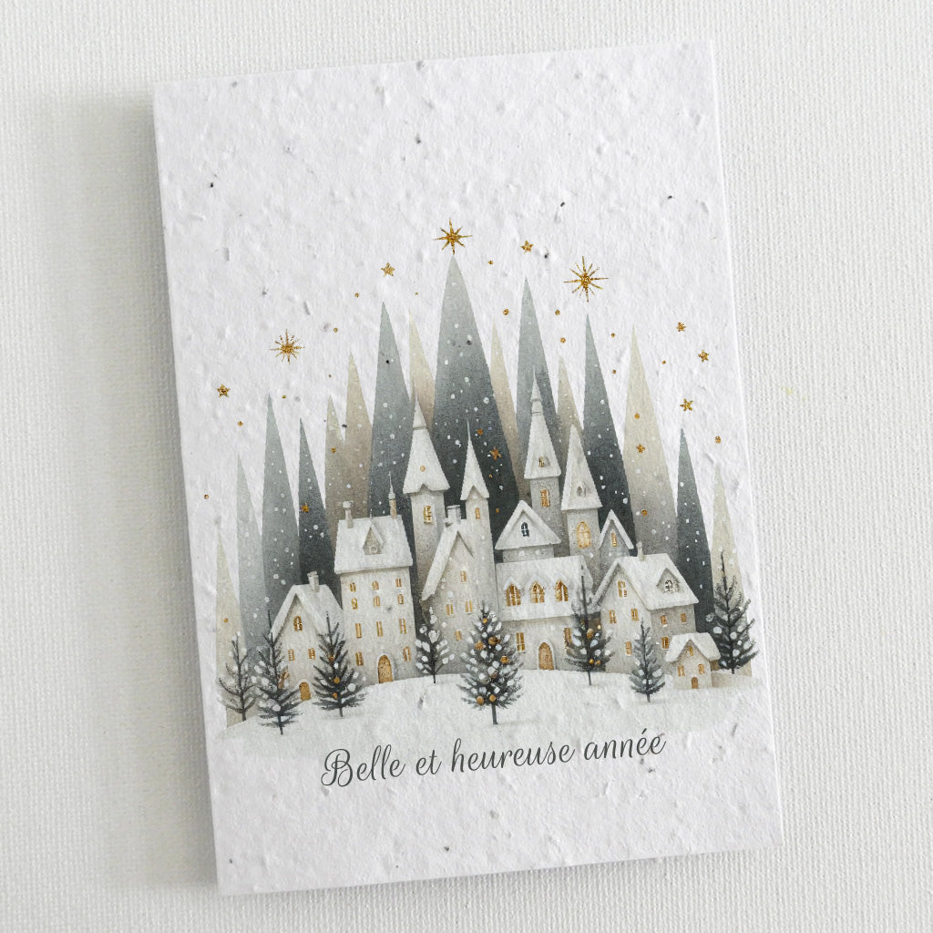Carte nouvel an à planter