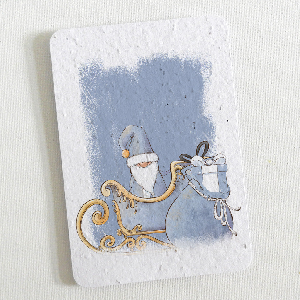 Carte de Noël papier ensemencé