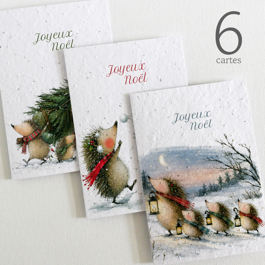 cartes de noël à planter