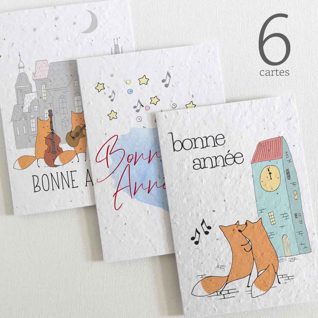 Cartes de vœux à planter