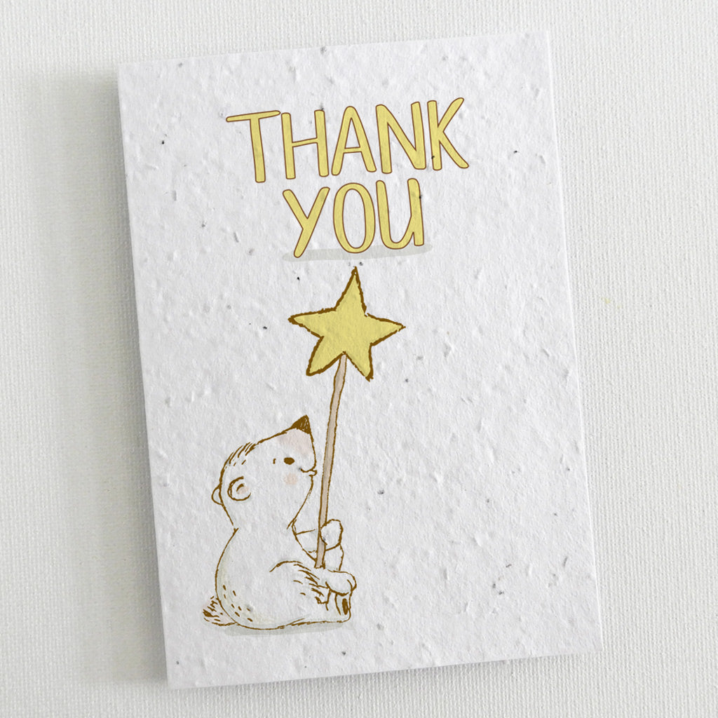 ecofriendly thank you card