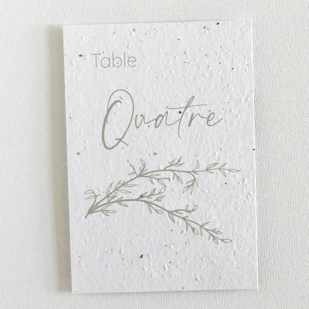 Mariage écoresponsable papier ensemencé