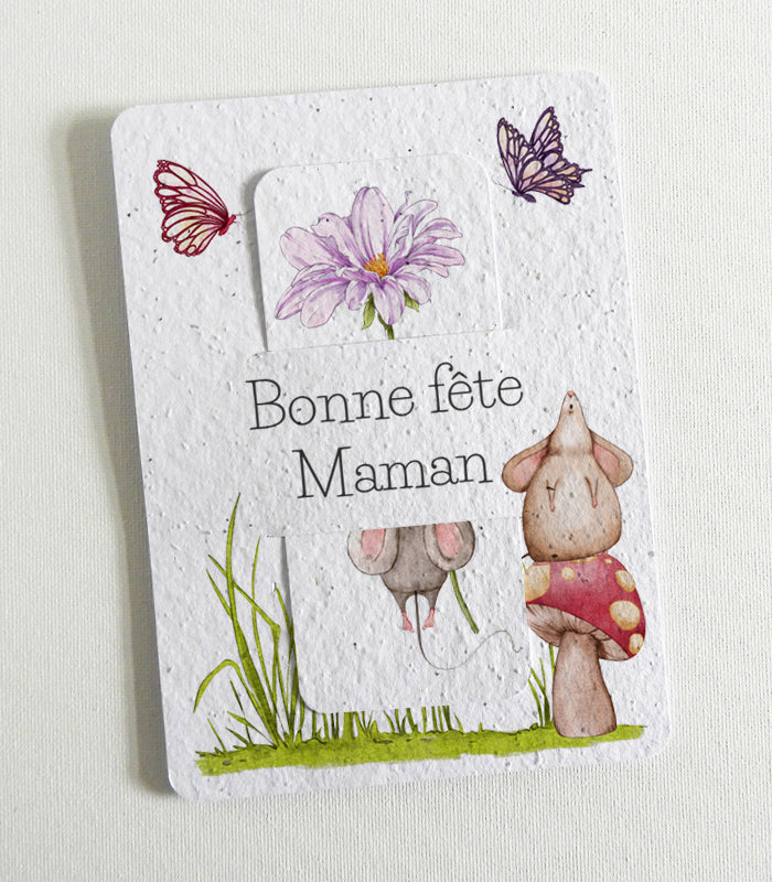 Marque-page papier ensemencé