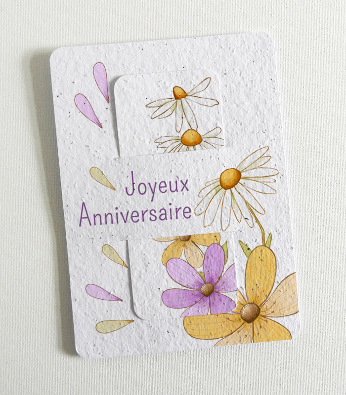 Carte et Marque-Page à Planter - Fleurs Sauvages