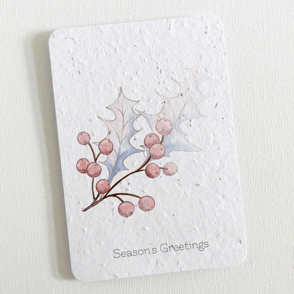 plantable card season's greetings