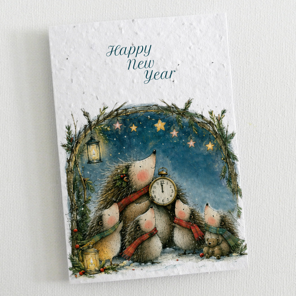 plantable new year card