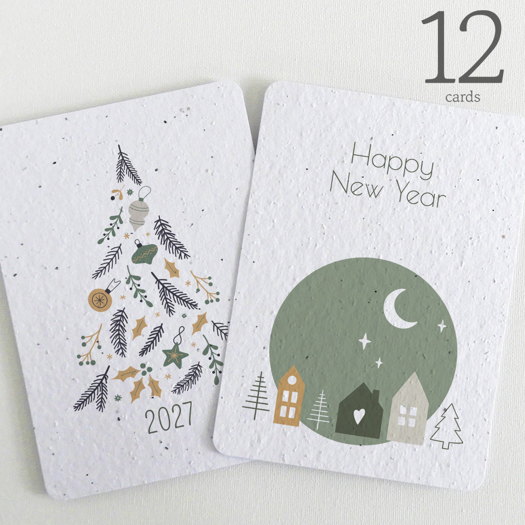 plantable new year cards