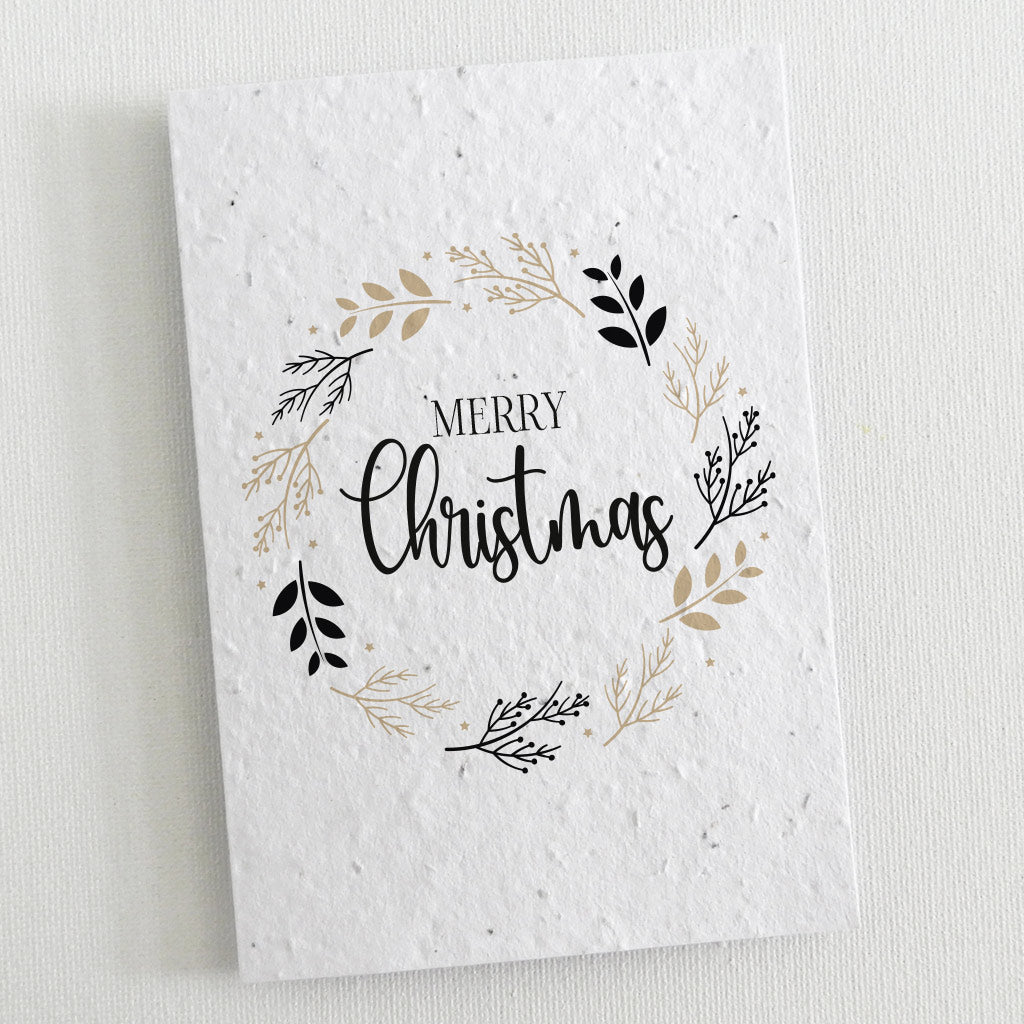 seed paper christmas card
