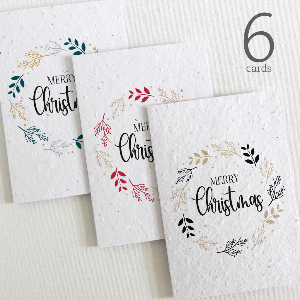 seed paper christmas cards