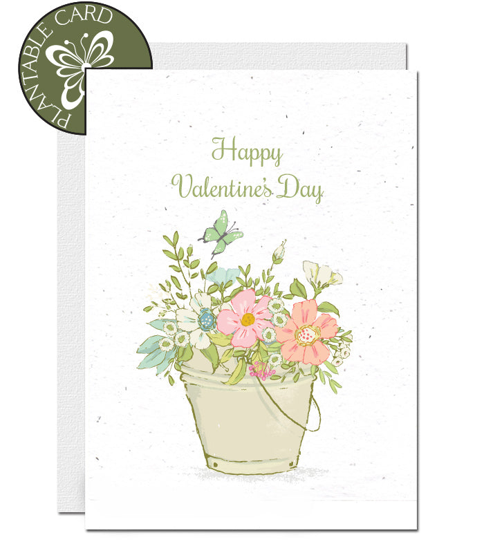 Carte Saint Valentin Plantable - Papillons