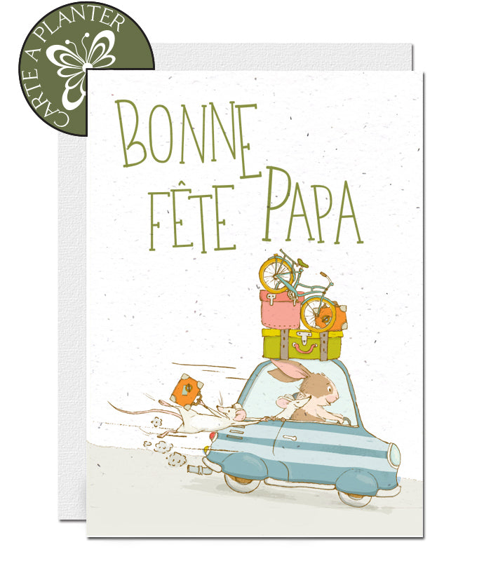 Carte à planter fête des pères