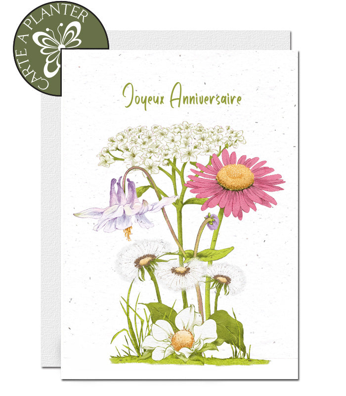 Carte à planter papier ensemencé 