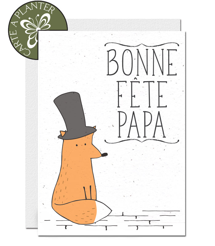 Carte écologique fête des pères