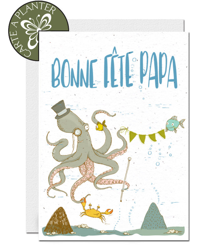 Carte éco-responsable fête des pères